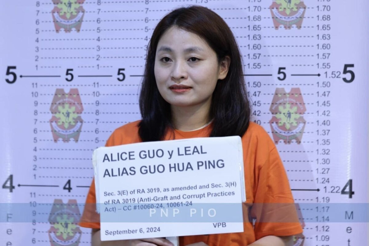 “Alice Guo” aka Guo Hua Ping mug shot